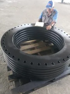 Large Diameter Custom Ring with Flat Face Finish