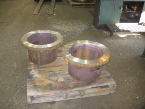 18 AWWA Class E Skirt Flanges after refacing going to be drilled