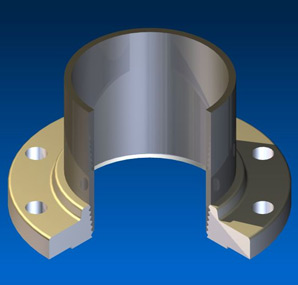 Threaded Pipe Flange Drawing